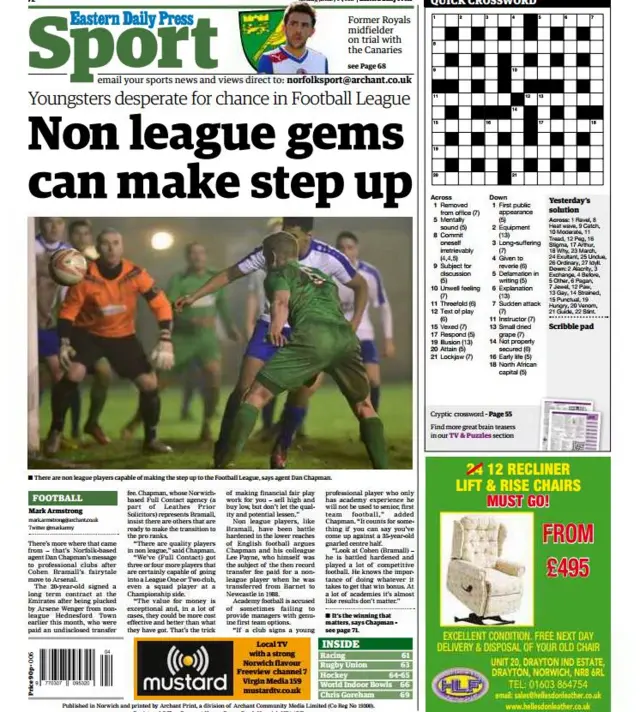 Back page of the EDP