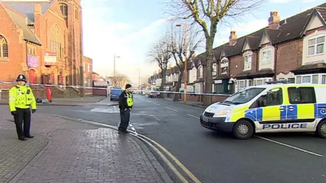 Handsworth bus stabbing scene