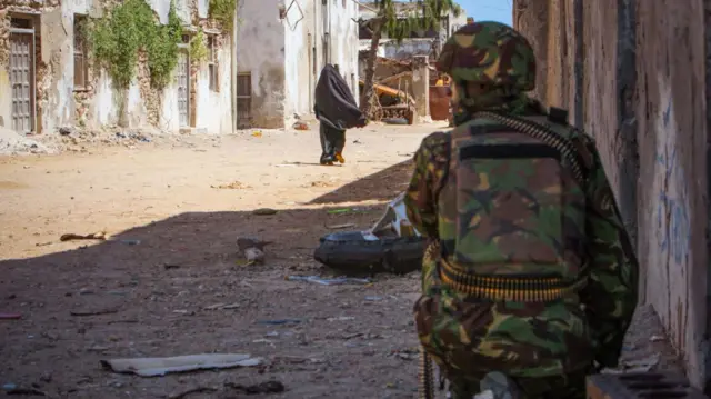 Kenyan soldier in Somalia in 2012