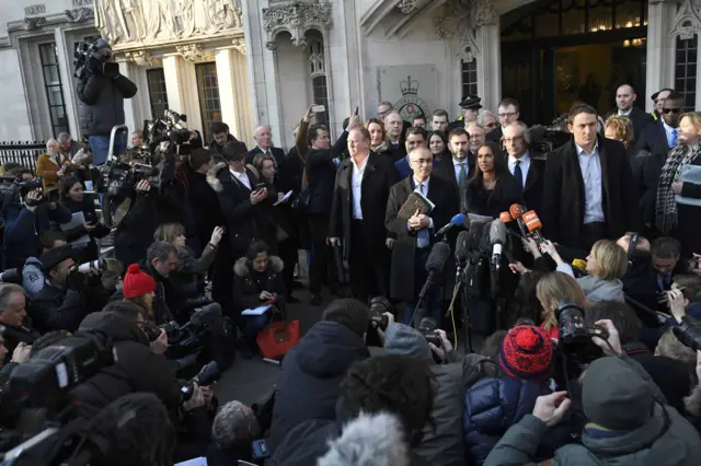 Media outside Supreme Court