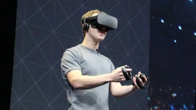 Zuckerberg with VR headset