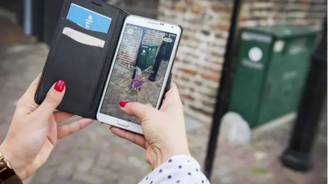 Pokemon Go on smart phone