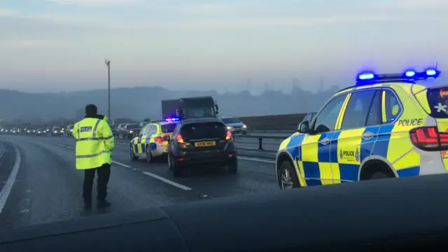 Orwell Bridge traffic