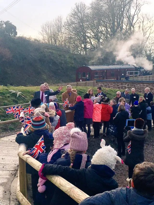 Prince Charles at Mountsorrel and Rothley Community Heritage Centre