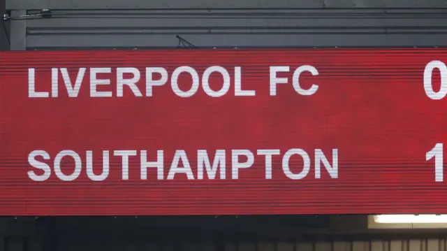 Scoreboard at full time