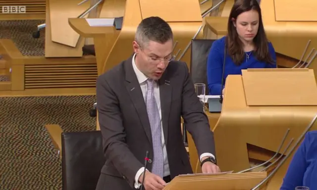 Finance Secretary Derek Mackay