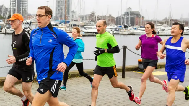 Runners on the Waterfront in Ipswich