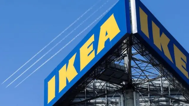 An Ikea sign