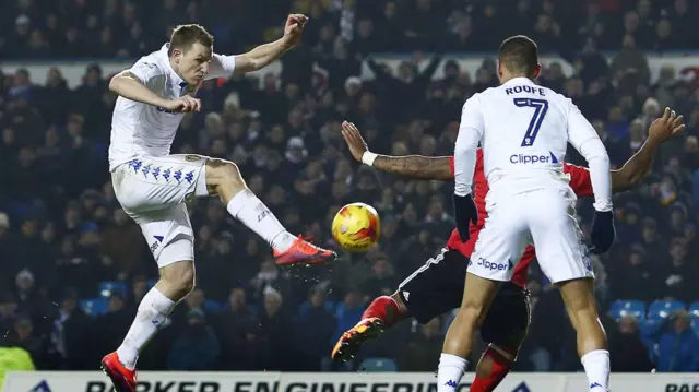 Chris Wood scores for Leeds