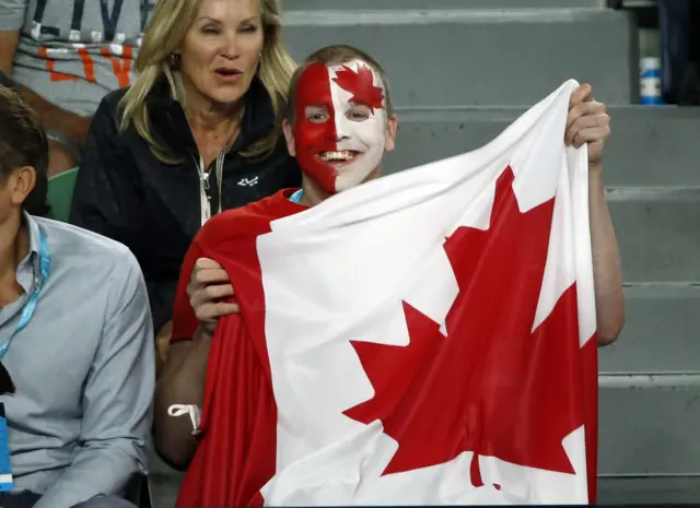 A Milos Raonic fan