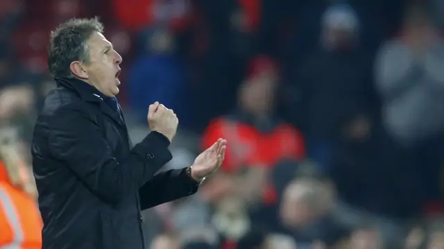 Claude Puel celebrates