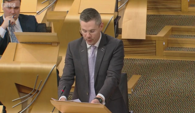 Finance Secretary Derek Mackay