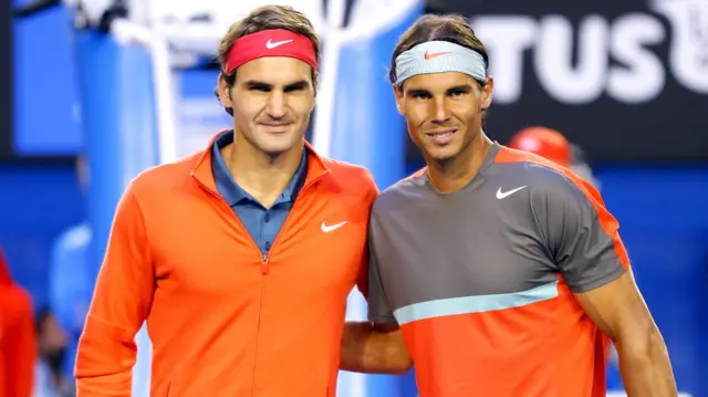 Roger Federer and Rafa Nadal