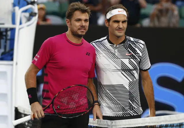 Stan Wawrinka and Roger Federer