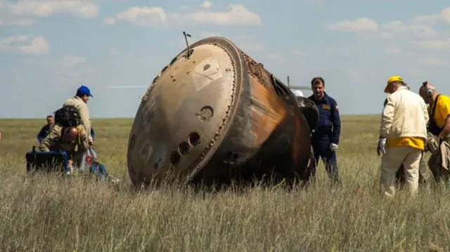 The spacecraft that carried Tim Peake to and from the space station has gone on display at London's Science Museum.