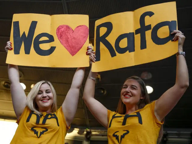 Nadal fans at the Australian open