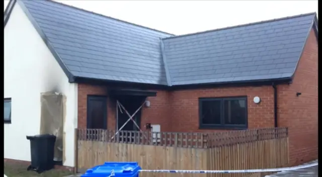 Bungalow damaged by fire