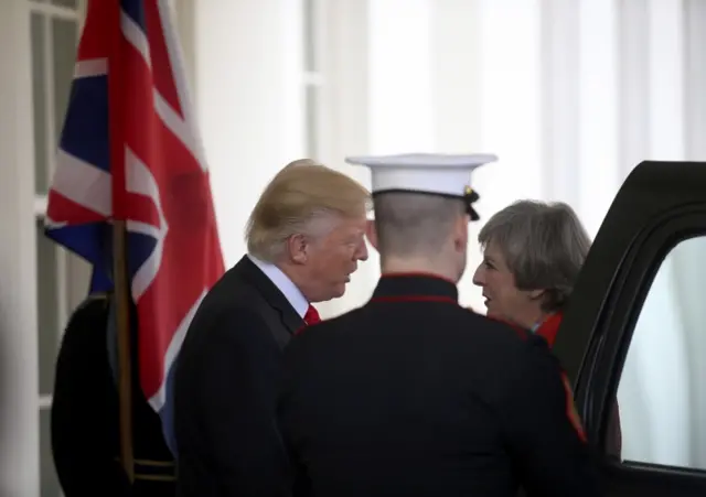 Donald Trump and Theresa May