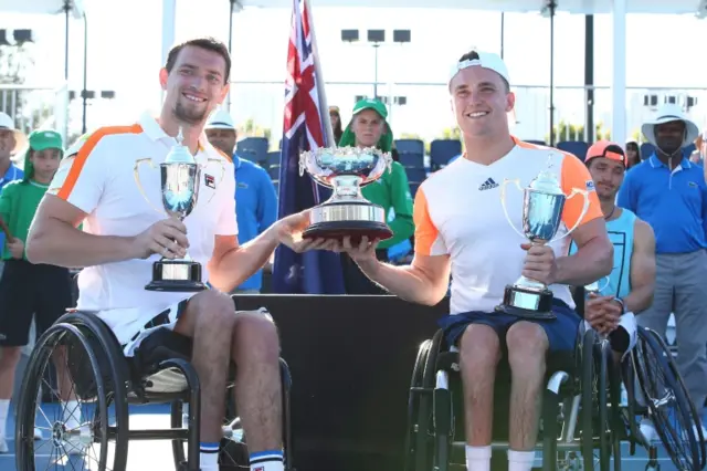 Joachim Gerard of Belgium and Gordon Reid of Great Britain