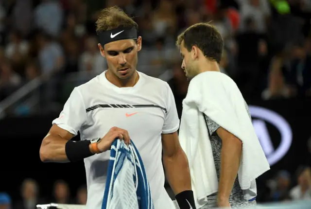 Rafael Nadal and Grigor Dimitrov