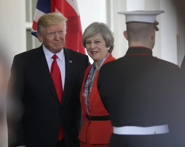 Donald Trump and Theresa May