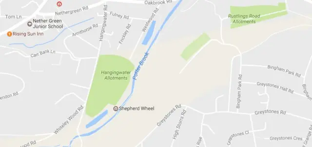 Shepherd's Wheel on map