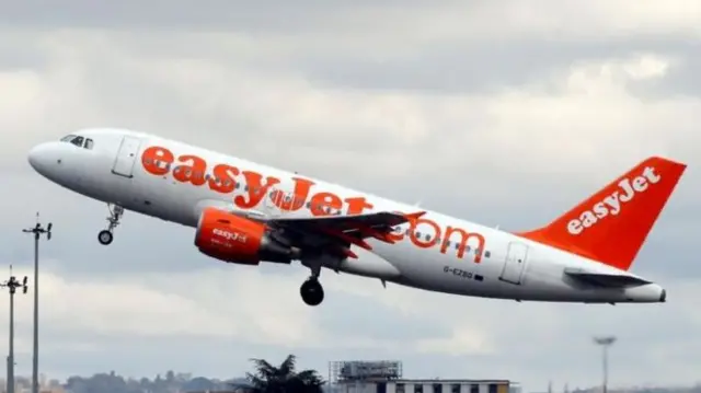 Easyjet plane taking off