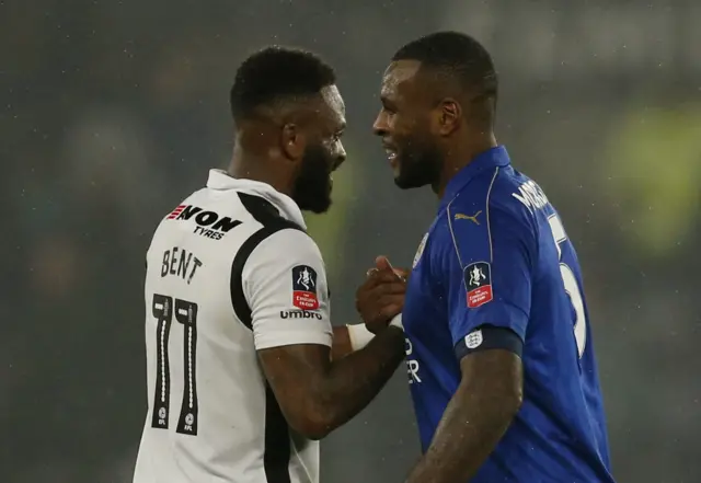 Darren Bent and Wes Morgan