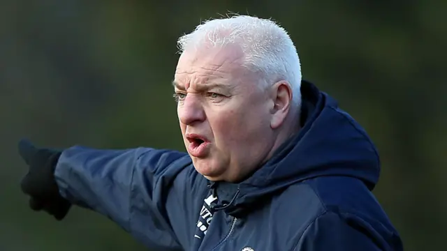 Ballinamallard United manager Gavin Dykes