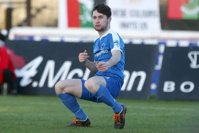 Ryan Mayse of Ballinamallard United