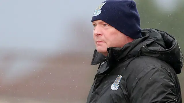 Ballymena United manager David Jeffrey