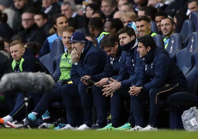 Tottenham bench