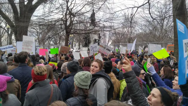 Protesters at White House