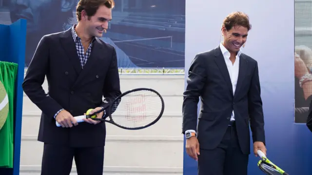 Roger Federer and Rafael Nadal