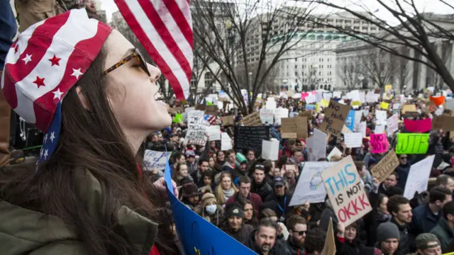 Protesters at White House