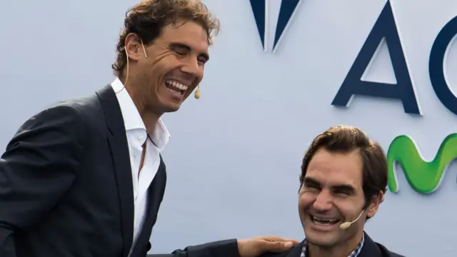 Rafael Nadal and Roger Federer