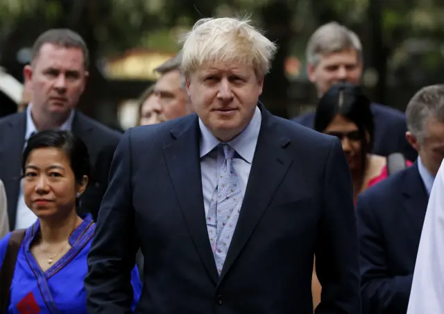 British Foreign Secretary Boris Johnson