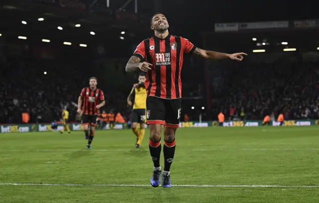 Callum Wilson celebrates