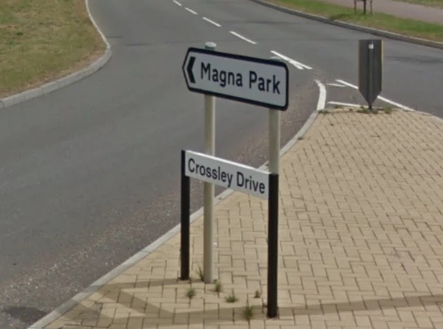 Crossley Drive road sign