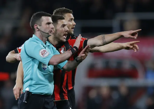 Referee Michael Oliver