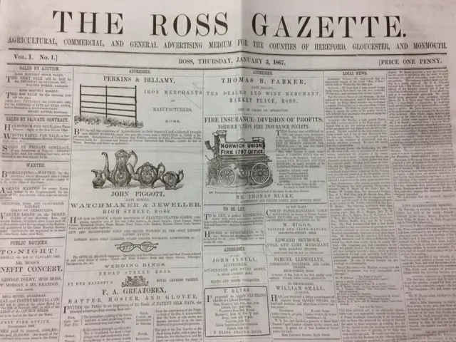 First edition of Ross Gazette