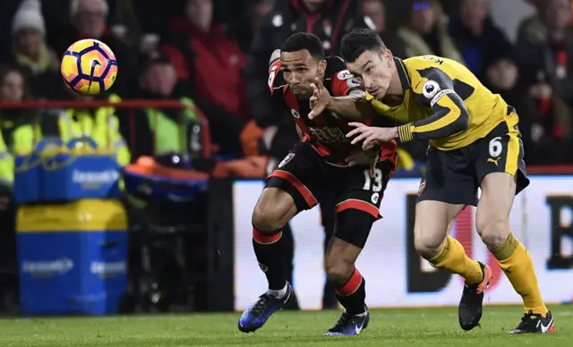 Callum Wilson runs with the ball