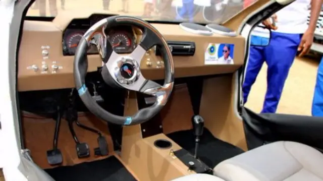 Interior of a car.