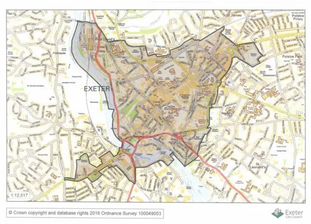 Exeter Public Spaces Protection Order. Pic: Exeter City Council