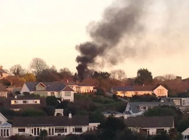 Feock bonfire. Pic: Feock Parish Council