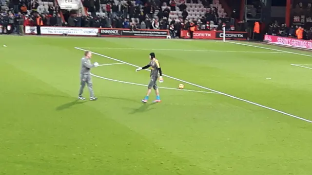 Gerry Peyton and Petr Cech