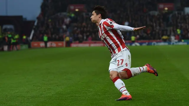 Bojan celebrates scoring