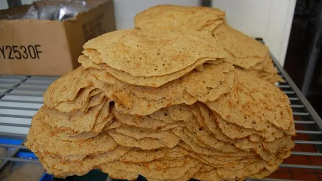 Pile of Staffordshire oatcakes