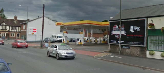 Shell filling station