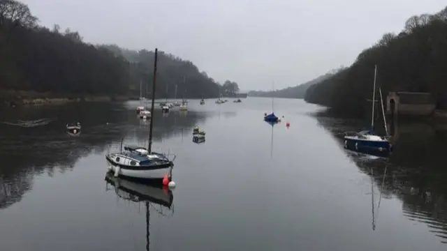 A foggy Rudyard Lake on 29/1/2017